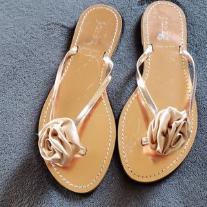 JCrew blush sandal size 9